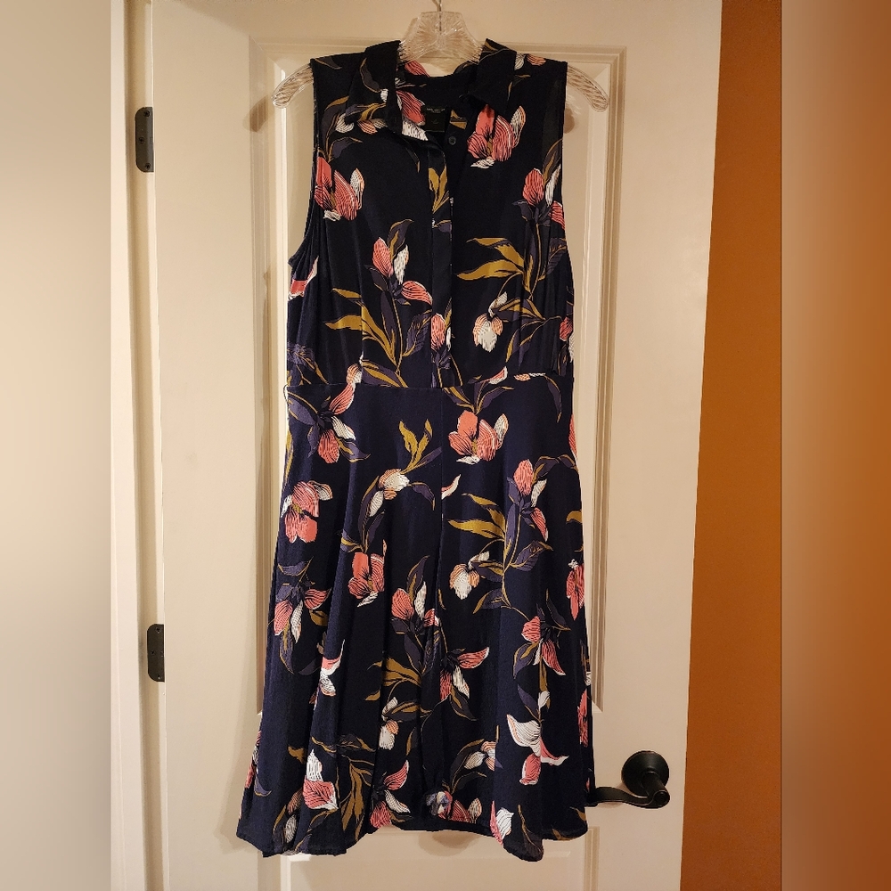 Ann Taylor Factory navy dress, size 12